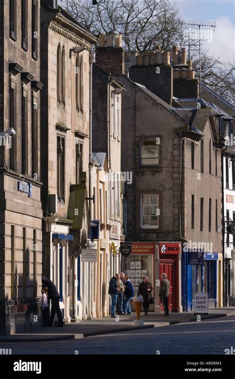 Bridge Street in Kelso Scotland Stock Photo - Alamy