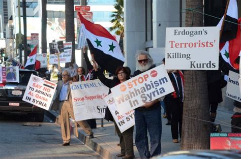 Protest at Turkish Consulate in Los Angeles - Islamic Invitation Turkey