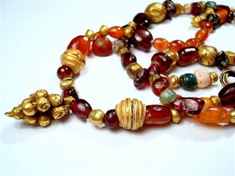 Ancient Museum Quality Sumerian Jewelry Beads Necklace For Sale | Antiques.com | Classifieds