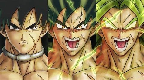 3 different phases of broly | Dragon ball super, Dragon ball super ...