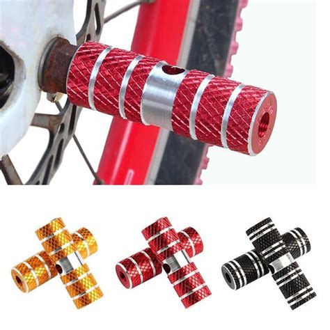 SPRING PARK 1 Pair MTB Bike Aluminum Alloy Foot Stunt Pegs Footrest Lever Cylinder Grip Axle ...