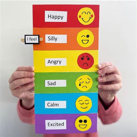 Easy Craft Fun for Kids! on Instagram: “RAINBOW MOOD METER I am back over @officeworks tomorrow ...