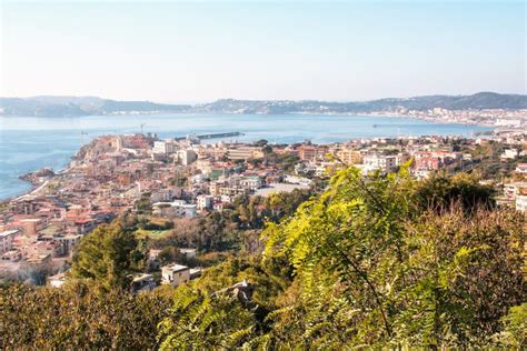 Landscape of the Gulf of Pozzuoli and Pozzuoli Town Stock Photo - Image ...