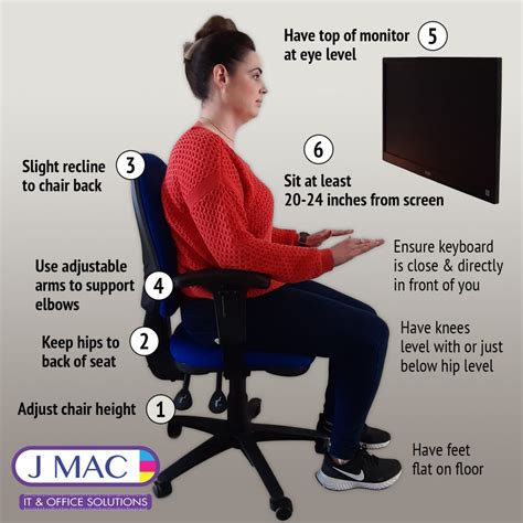 6 simple steps to a good sitting posture while working | JMAC IT ...