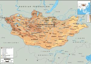 Mongolia Map (Political) - Worldometer