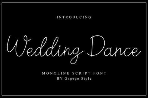 Wedding Dance Font by Gagegostyle · Creative Fabrica