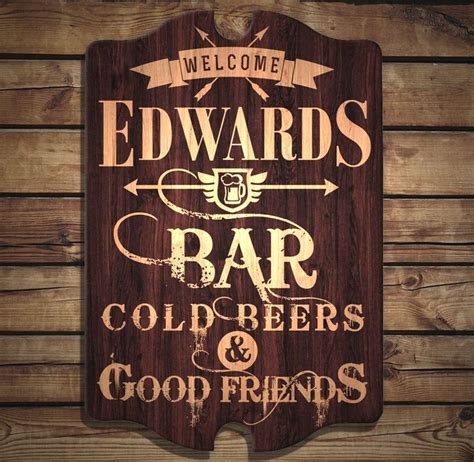 Constructed from a real wood material, this tavern sign makes for a ...