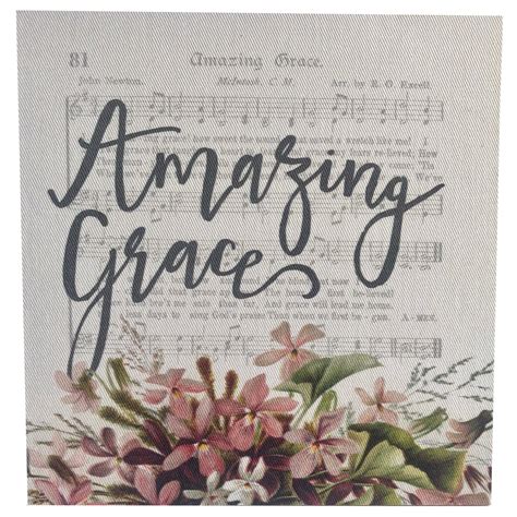 Amazing Grace Hymn Mini Canvas – Graphically Speaking Design