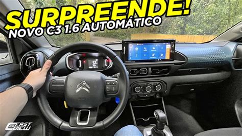 TEST DRIVE NOVO CITROEN C3 1.6 AUTOMÁTICO 2023 COM SUSPENSÃO INCRÍVEL ...