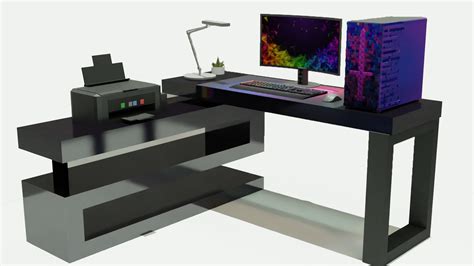 Gaming rgb desk lamp 3D model - TurboSquid 1584257