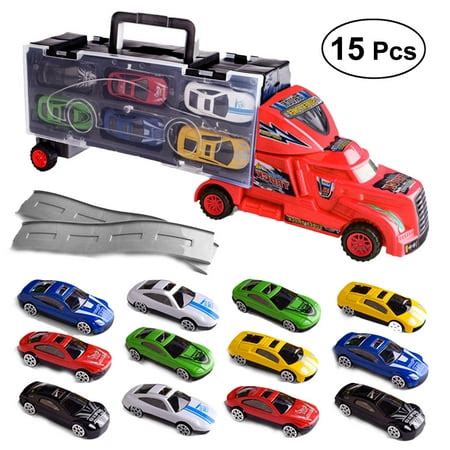 carrier truck set15pcs Toy Truck Transport Car Carrier Toy Mini ...