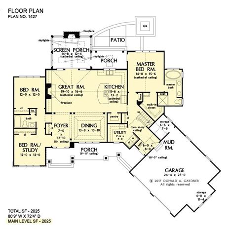 Don Gardner Architects | Craftsman style house plans, Floor plans ...