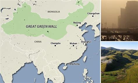 Will China's Great GREEN Wall save the country from dust storms? | Daily Mail Online