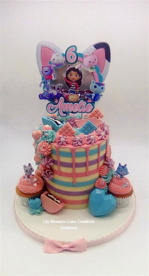 Gabby's Dollhouse 6th Birthday Cake - Decorated Cake by - CakesDecor