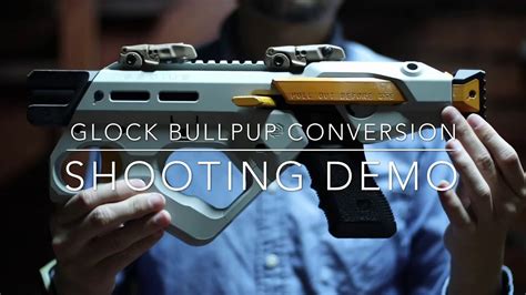 Gumo Design Airsoft Glock Bullpup Conversion Kit Shooting Demo - YouTube