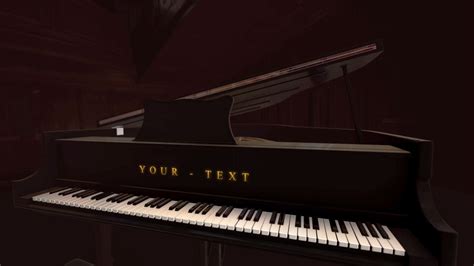 Piano Logo Animation - Classic Music After Effects + Element 3D Template - FREE - Quince Media