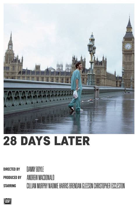 28 Days Later Poster | 28 days later, Movie posters, Minimalist poster