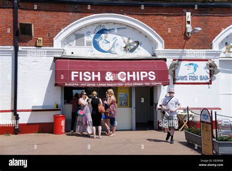 Fish and chips shop on Brighton beach, England Stock Photo - Alamy