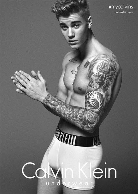 Justin Bieber Calvin Klein Ads - Lara Stone Underwear | Vogue