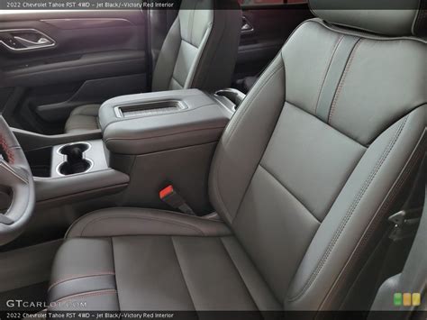 Jet Black/­Victory Red 2022 Chevrolet Tahoe Interiors | GTCarLot.com