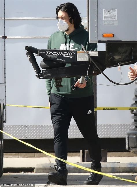 Adam Driver returns to set in New Orleans to shoot retakes for his upcoming Sci-Fi thriller 65 ...