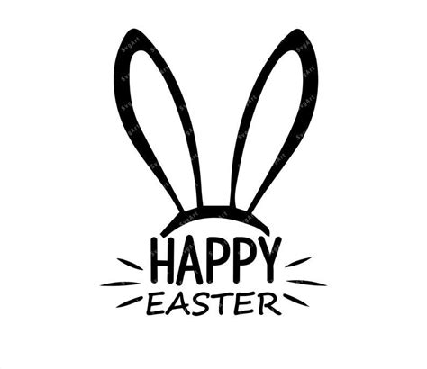 Happy Easter SVG, PNG, PDF, Easter PNG, Easter bunny svg, Happy easter cut file