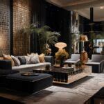 Bold Black&Gold Living Room Interior Design Ideas | Amazing