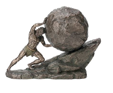 11.25 Sisyphus & The Eternal Boulder Statue Greek | Etsy