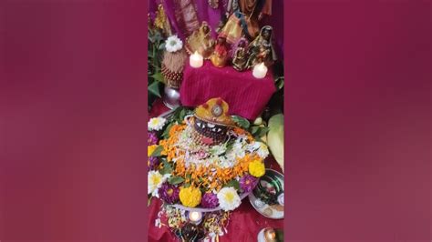 hartalika pooja decoration | hartalika pooja | gauri pooja SV Art creativity - YouTube