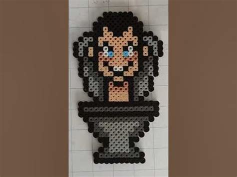 Figura de Skibidi Toilet en Hama beads/ perler beads/ pixel art #skibiditoilet - YouTube