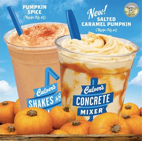 News: Culver's - New Salted Caramel Pumpkin Concrete Mixer