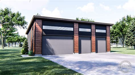 Modern 4 Car Garage Plan | McCaffery