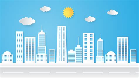 Illustration of cityscape, building and skyline, urban landscape. 518140 Vector Art at Vecteezy