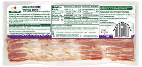 Products - Bacon - Applegate Organics® No Sugar Bacon - Applegate