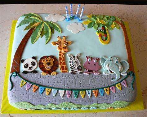 Safari cake | Zoo cake, Animal birthday cakes, Zoo birthday cake