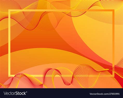 Frame template design with orange background Vector Image