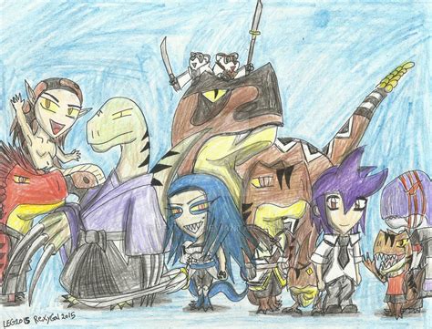 Chibi T-Rex Girl Characters by RexyGal on DeviantArt