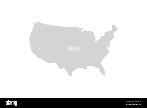 vector USA states map on white back Stock Vector Image & Art - Alamy