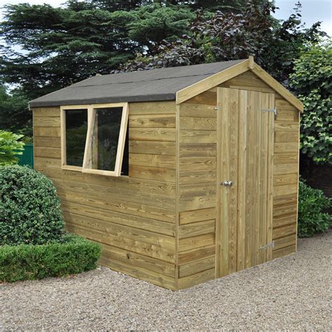 8X6 Apex Tongue & Groove Wooden Shed | Departments | TradePoint