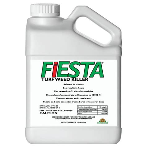 Fiesta Selective Organic Turf Weed Killer Lawn Herbicide 1 Gallon - Walmart.com - Walmart.com