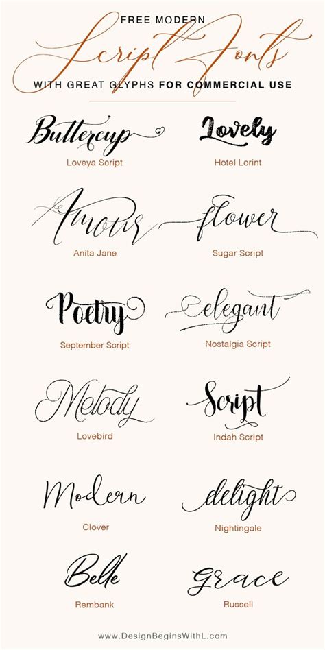 Free Script Fonts for Commercial Use | Typography Fonts