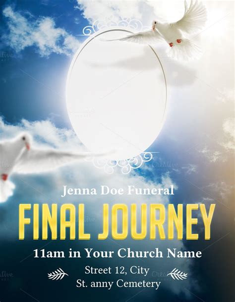 Funeral Flyer Template