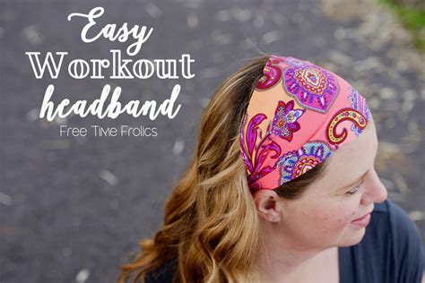 Workout Headband 4 easy steps