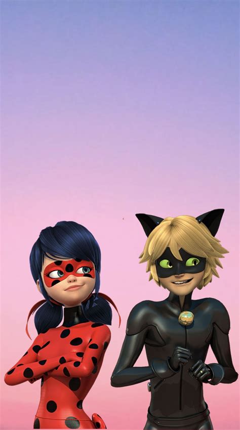 Ladybug. Cat Noir. Fondo de pantalla. #persiancat | Miraculous ladybug ...