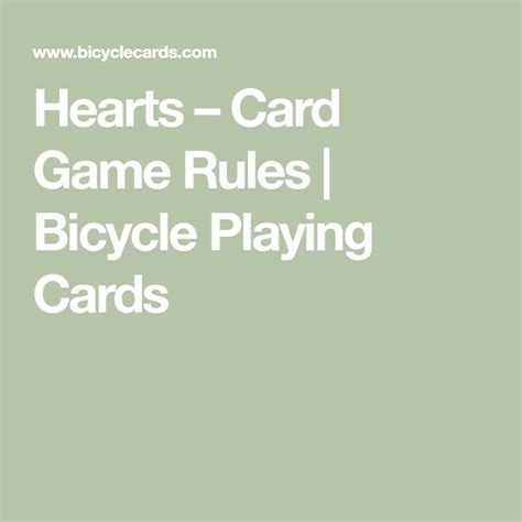 Rules to play hearts card game - myejord