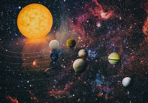 Solar system poster - TenStickers