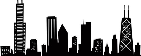 Chicago Skyline Drawing - Chicago Skyline png download - 1170*470 - Free Transparent Chicago png ...