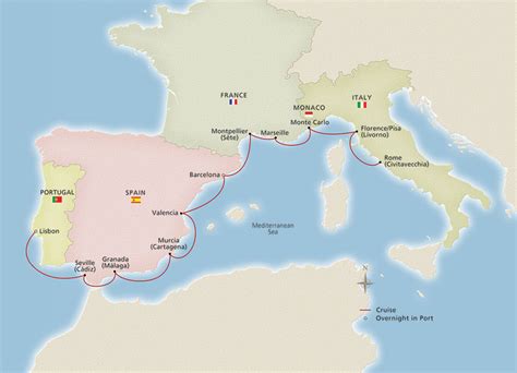 Western Mediterranean Explorer Ocean Cruise Dates & Pricing - Rome to Lisbon