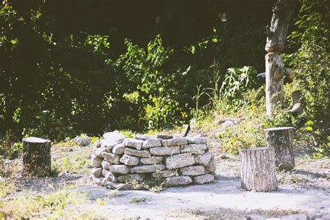 View of a Campfire in a Forest · Free Stock Photo