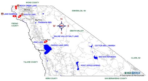 Inyo County Boat Ramps Map | BoatRamps.com